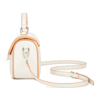 Miss Lulu Practical Quilted PU Leather Crossbody Handbag