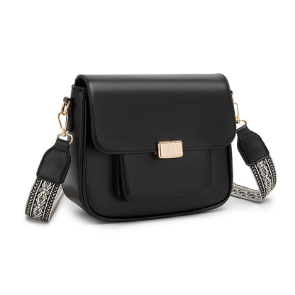 Miss Lulu Chic Fashion PU Crossbody Shoulder Bag