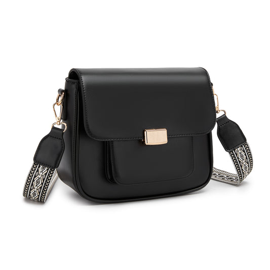Miss Lulu Chic Fashion PU Crossbody Shoulder Bag