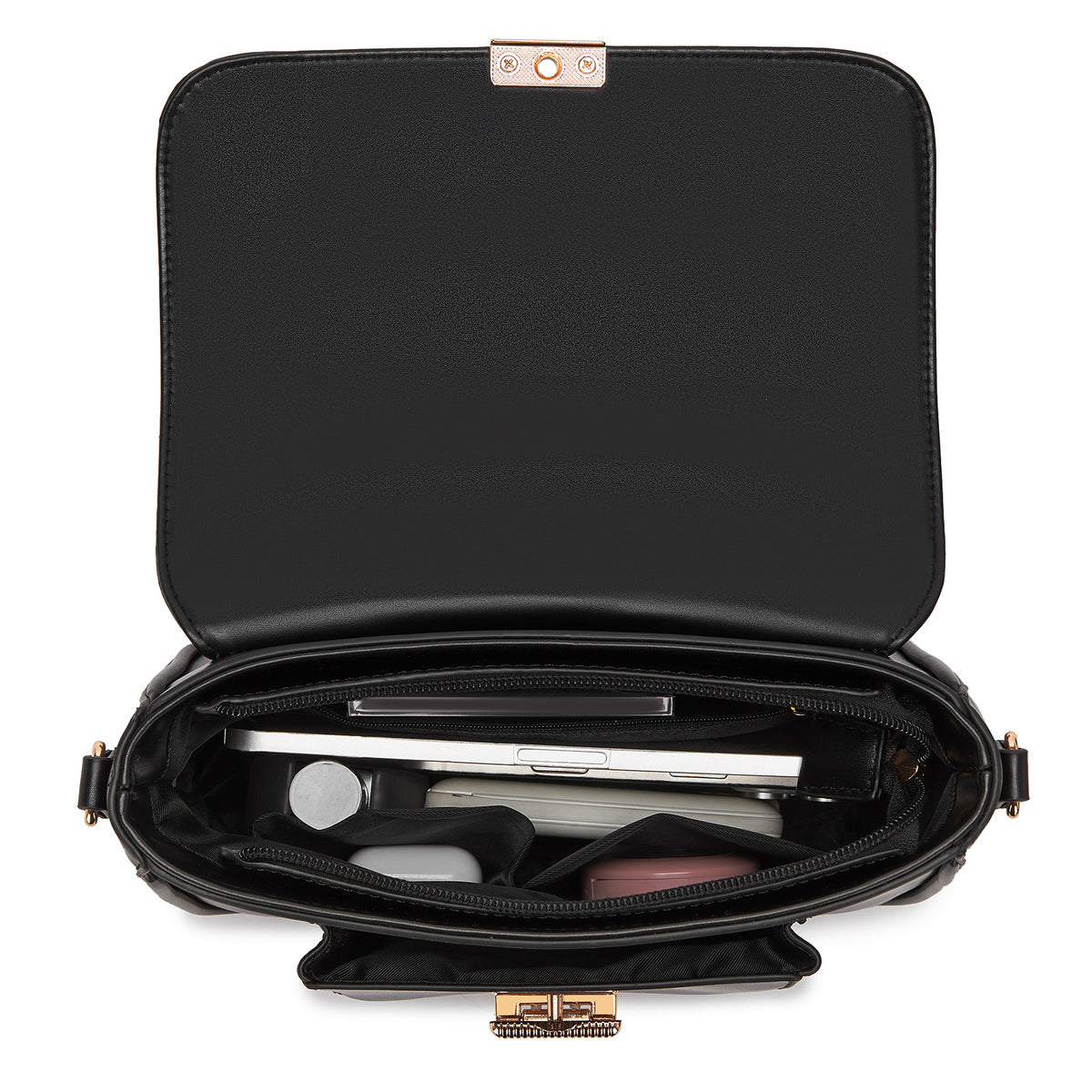 Miss Lulu Chic Fashion PU Crossbody Shoulder Bag