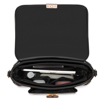 Miss Lulu Chic Fashion PU Crossbody Shoulder Bag