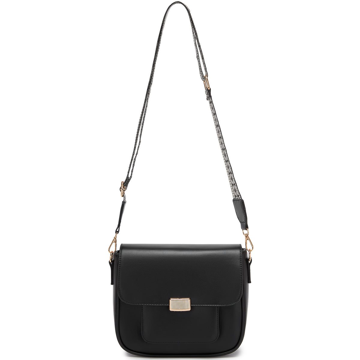 Miss Lulu Chic Fashion PU Crossbody Shoulder Bag