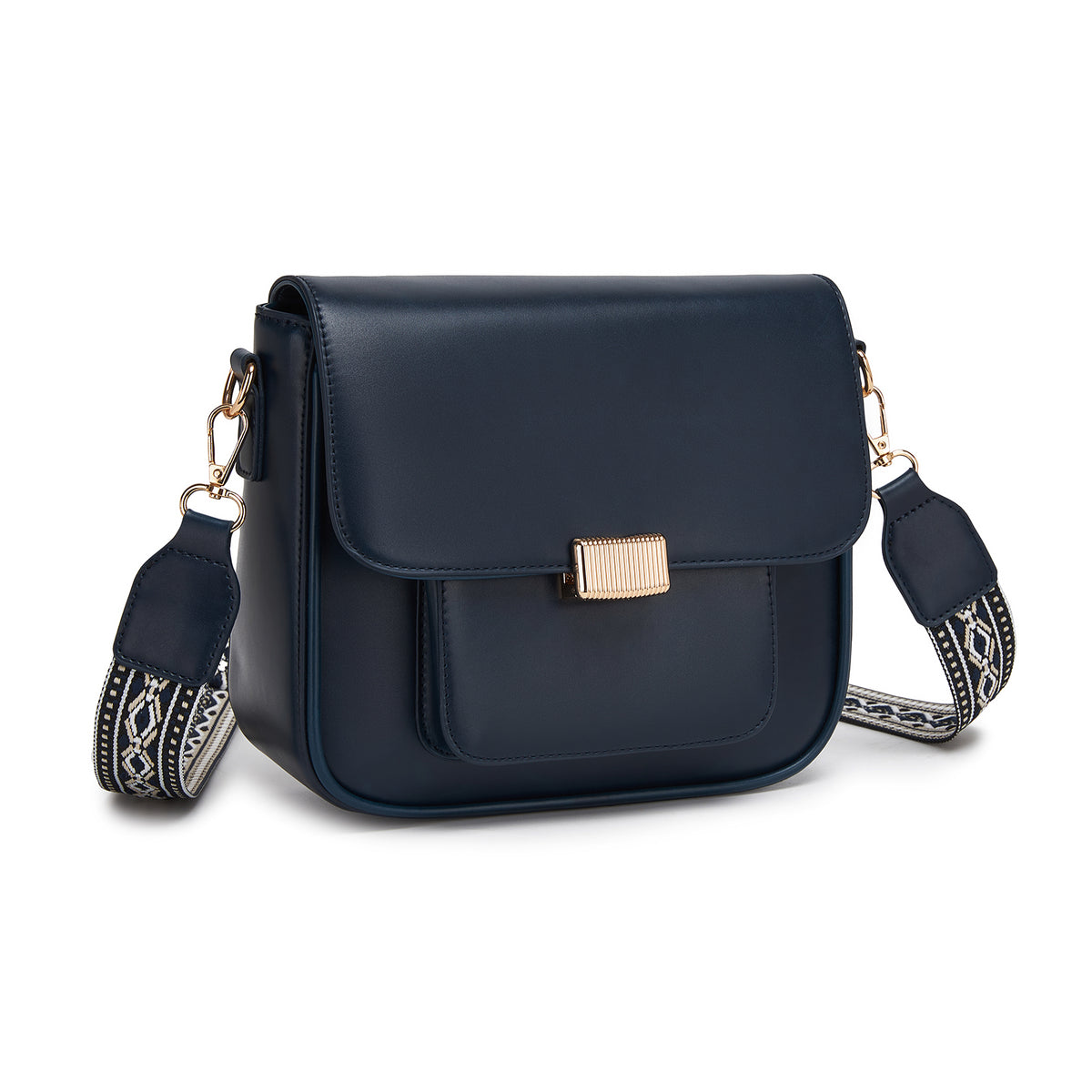 Miss Lulu Chic Fashion PU Crossbody Shoulder Bag