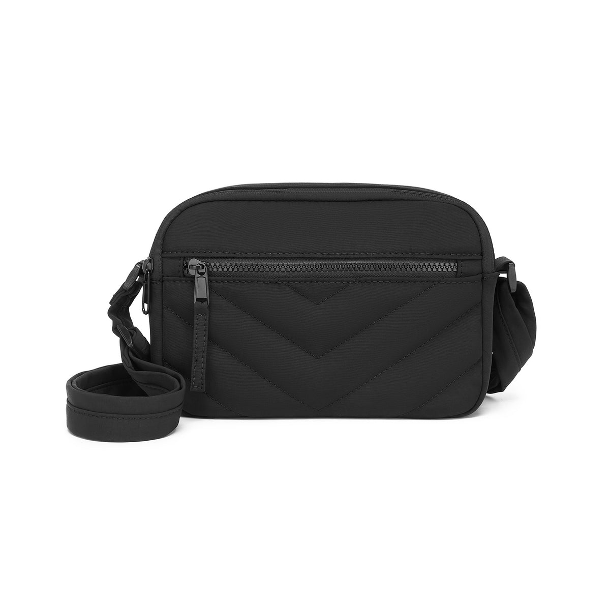 Miss Lulu Women’s Crossbody Bag, Multi‑Zip Pockets Compact Daily Shoulder Bag