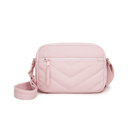 Miss Lulu Women’s Crossbody Bag, Multi‑Zip Pockets Compact Daily Shoulder Bag