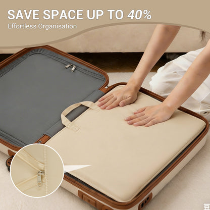 Kono 6-in-1 Hanging Travel Organiser Bag, Portable Foldable Packing Cubes