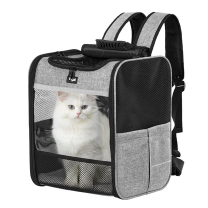 Dogat Foldable And Durable Pet Backpack Carrier Travel Bag for Cats and Small