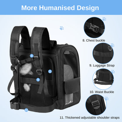 Dogat Expandable And Foldable Pet Backpack Carrier