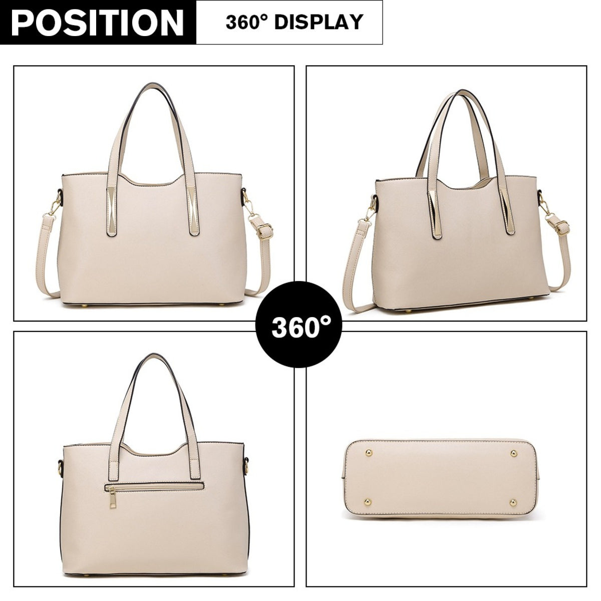 Miss Lulu PU Leather Handbag & Purse