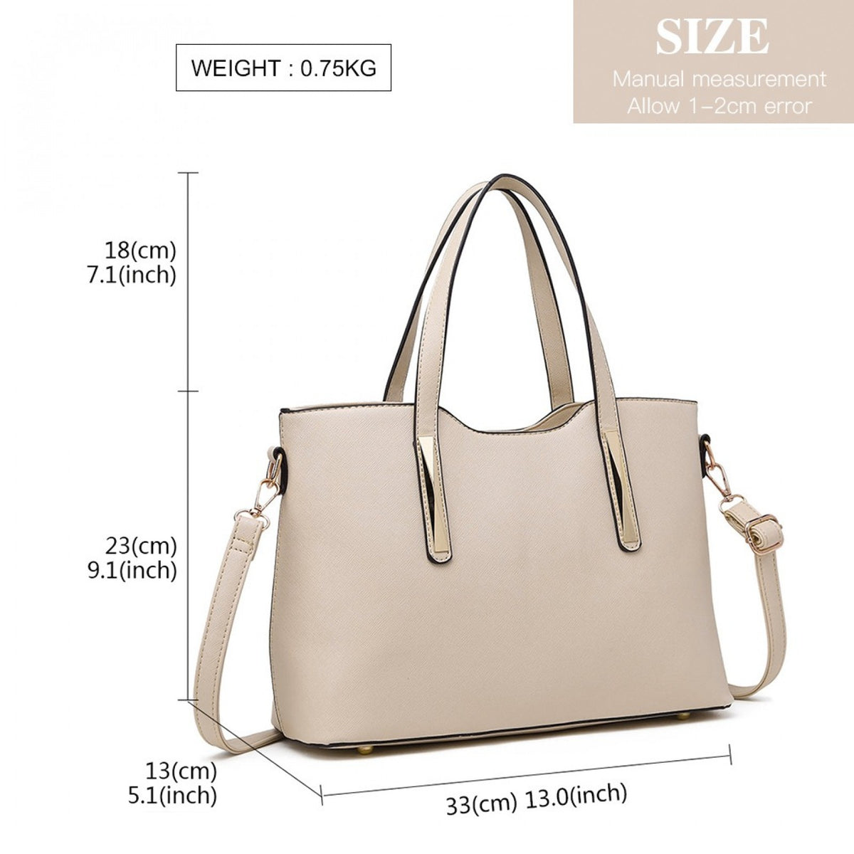Miss Lulu PU Leather Handbag & Purse