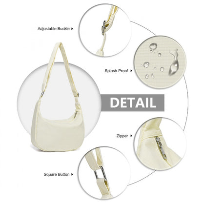Kono Water-resistant Portable Crescent Shoulder Cross Body Bag