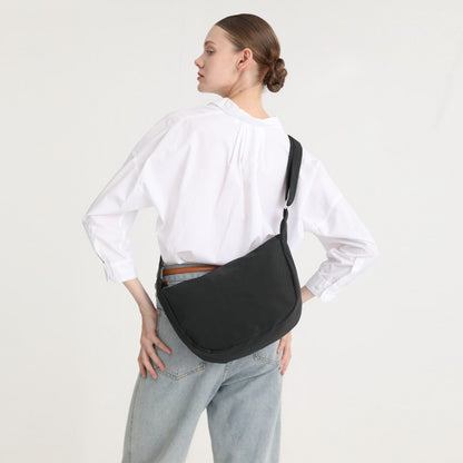 Kono Water-resistant Portable Crescent Shoulder Cross Body Bag