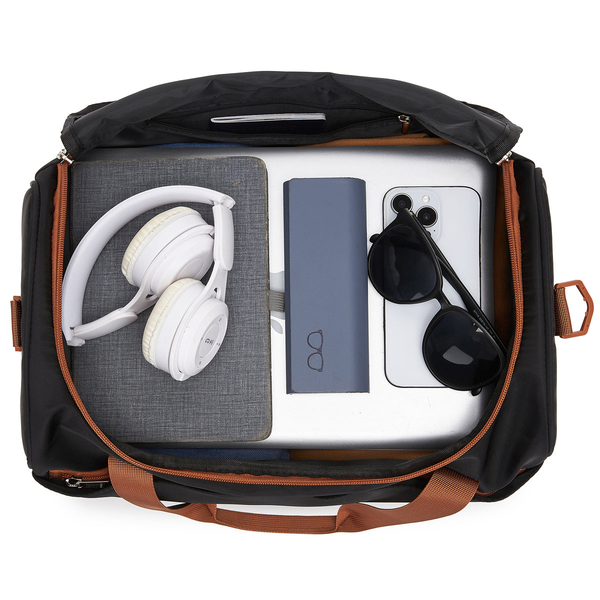Kono Compact and Lightweight 40×30×20 Personal-Item Travel Bag- U-Zip Wide