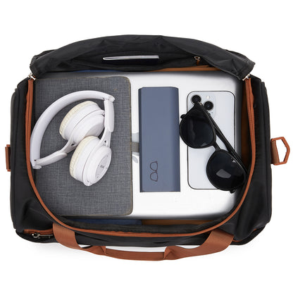 Kono Compact and Lightweight 40×30×20 Personal-Item Travel Bag- U-Zip Wide
