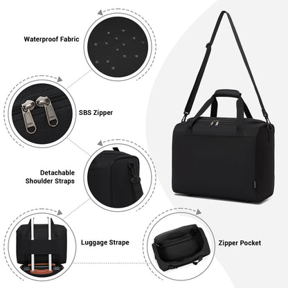 Kono Spacious Airline-Approved Cabin Travel Duffel (40×30×20 cm)- Roomy