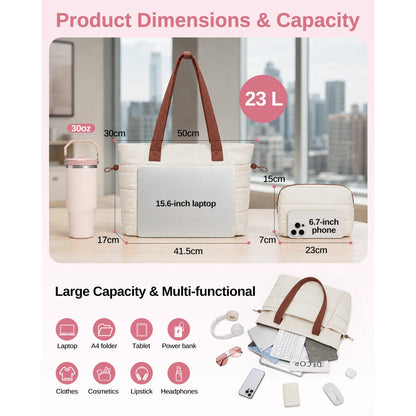 Kono Piece Women's Tote Bag, Water Repellent Handbag