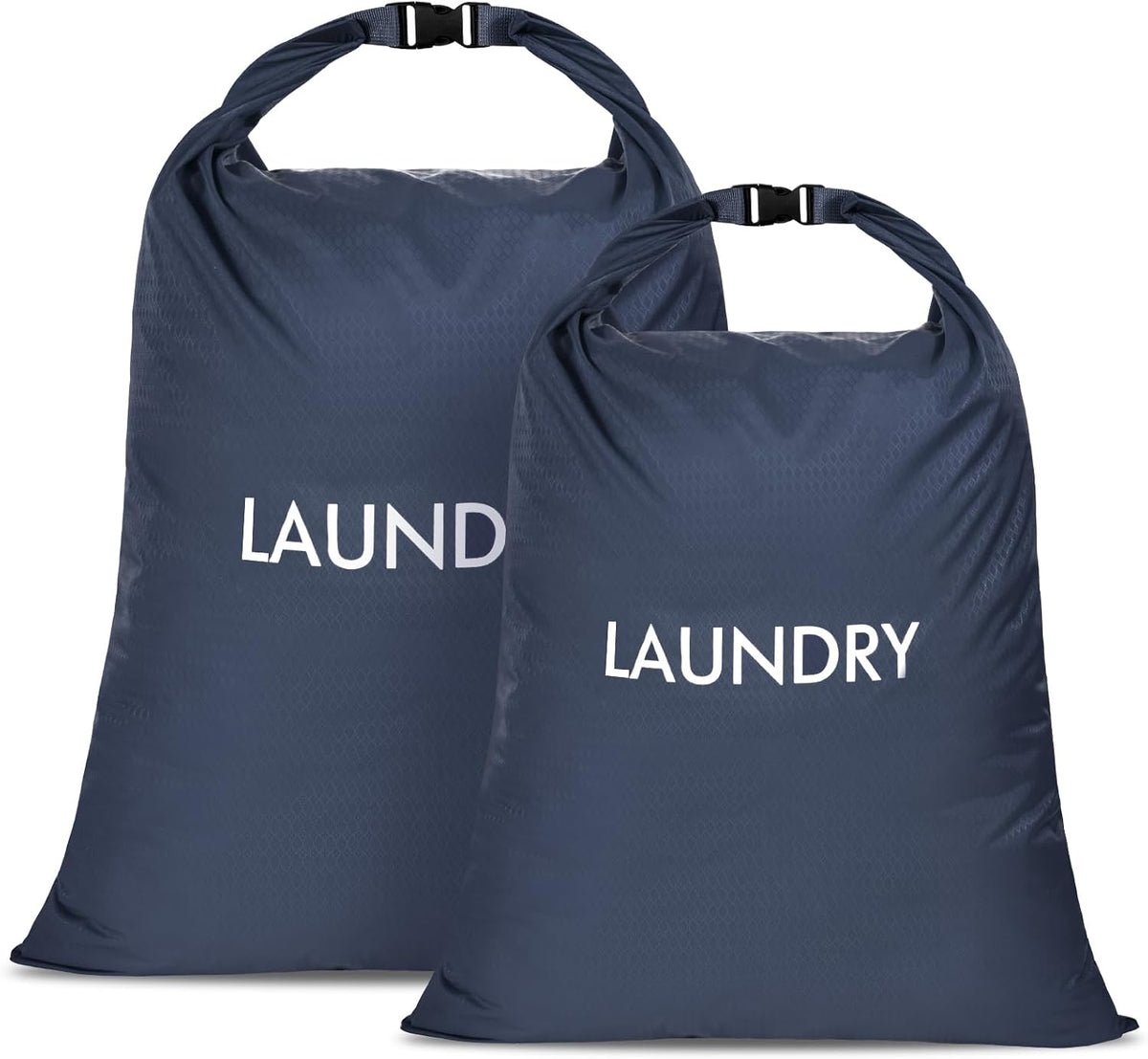 2 Pack Travel Laundry Bag, Nylon Washing Bags for Laundry, Camping