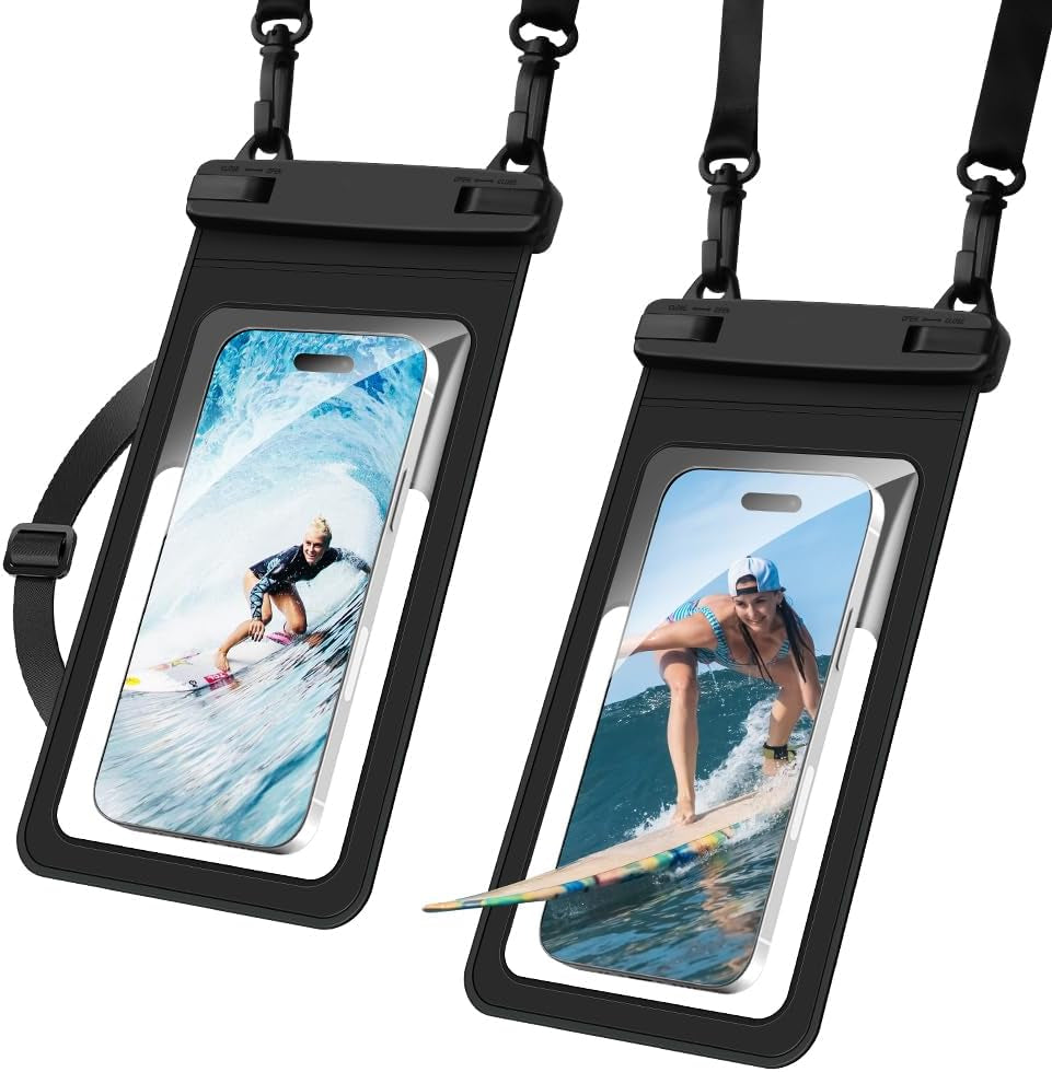 Waterproof Phone Pouch, 2 Pack Large Phone Waterproof Phone Case