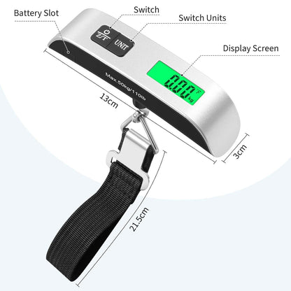 Luggage Scale, Digital Portable Luggage Weight Scale 110 Lb/ 50Kg