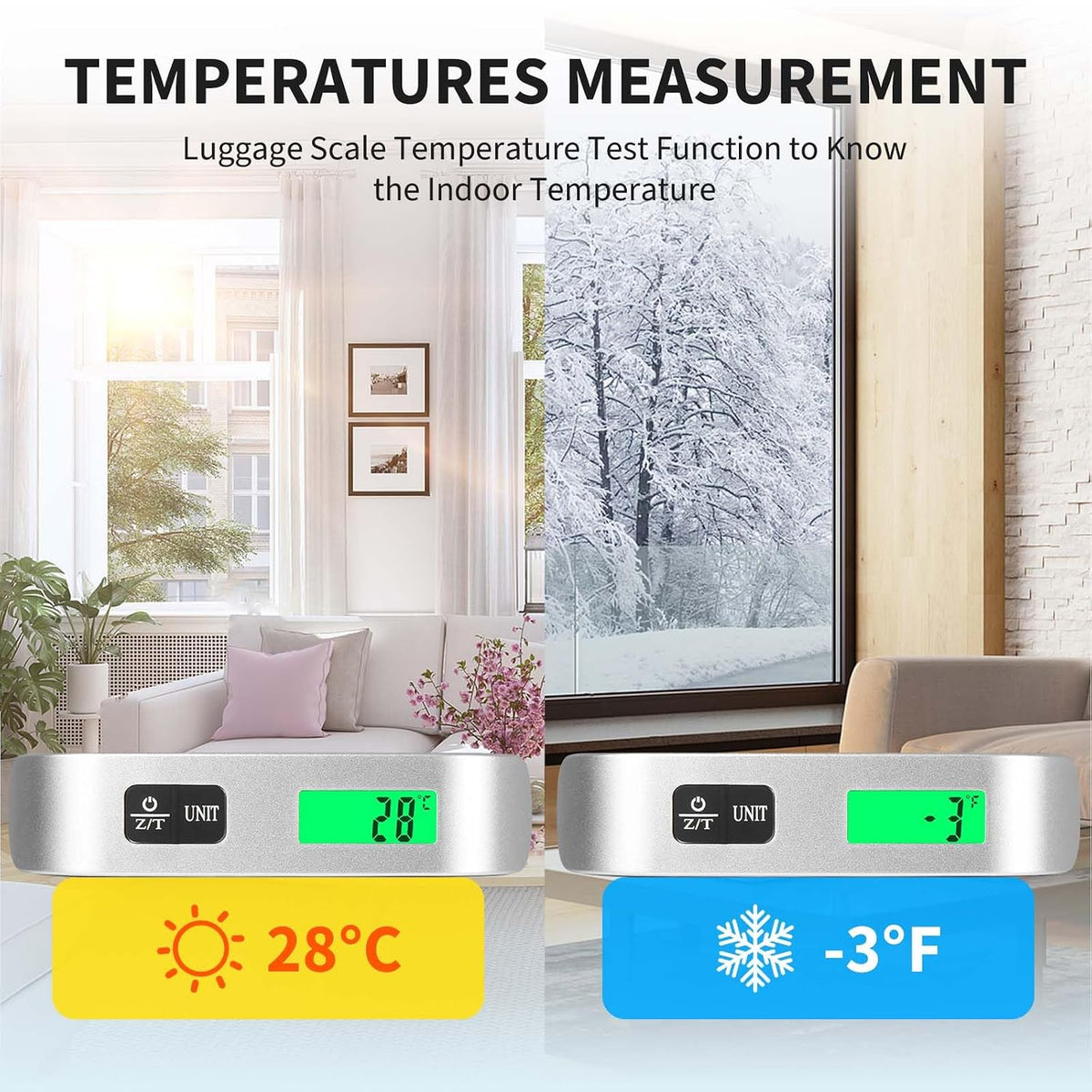 Luggage Scale, Digital Portable Luggage Weight Scale 110 Lb/ 50Kg
