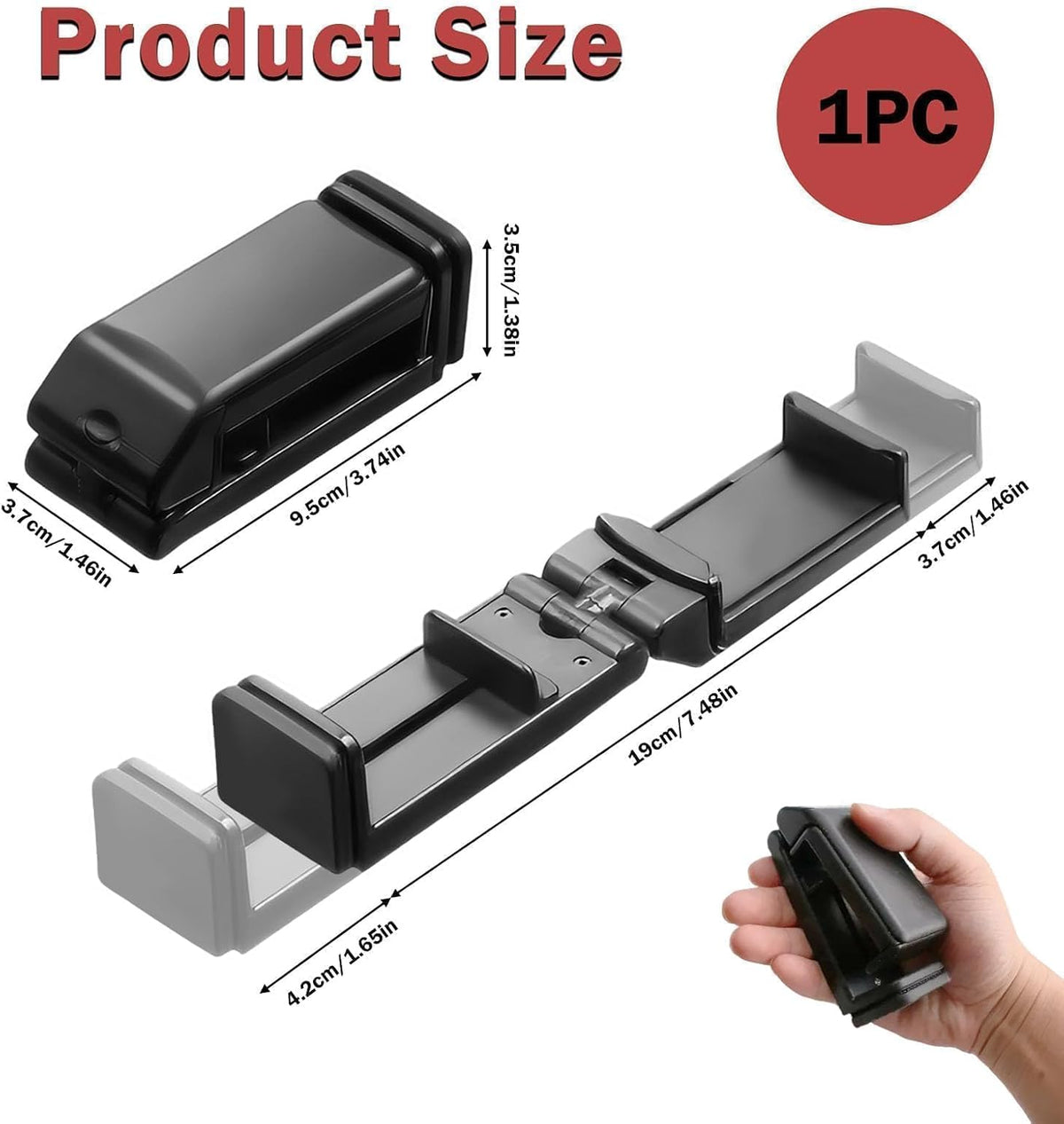 Airplane Phone Holder Adjustable 360 Degree Rotation Phone Stand for Plane