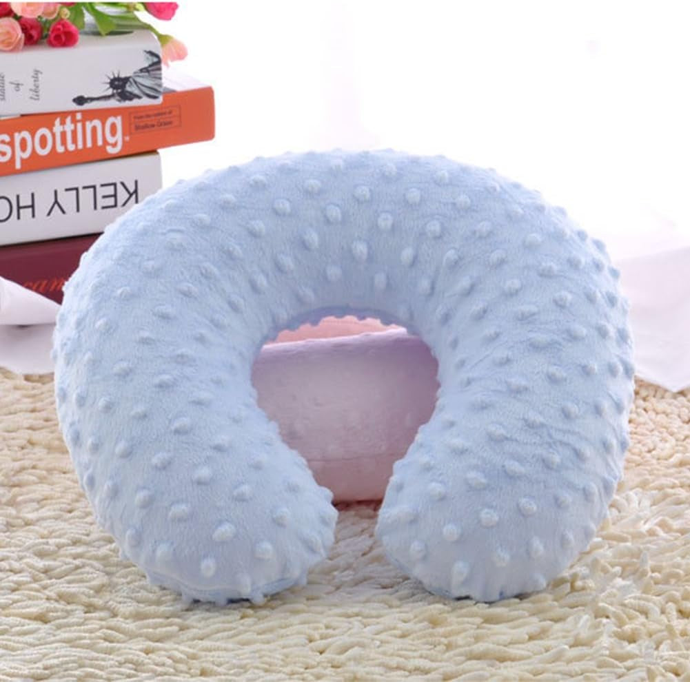Inflatable Neck Pillow for Kids Baby Holiday Travel Neck Pillow Soft Baby Neck Support Pillow Comfortable and Light Neck Pillow Chin Support Pillow Head and Neck Support for Baby Travel Easy Storage