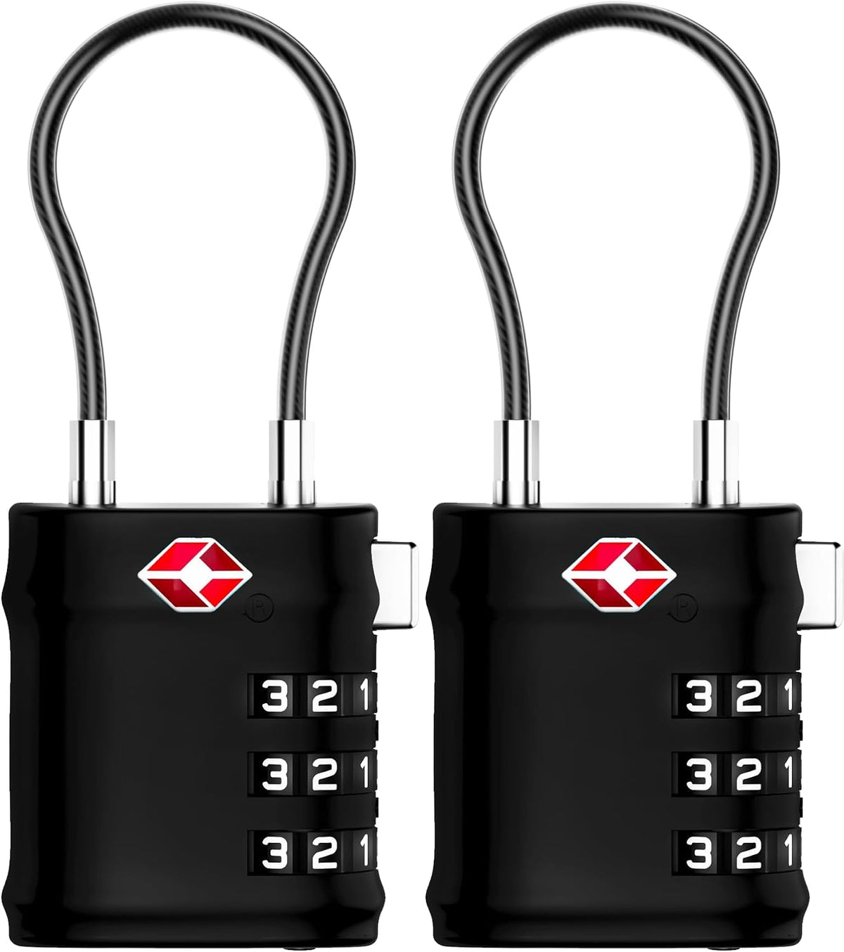 Suitcase Locks, Luggage Locks, TSA Approved Luggage Locks,Charcoal,2