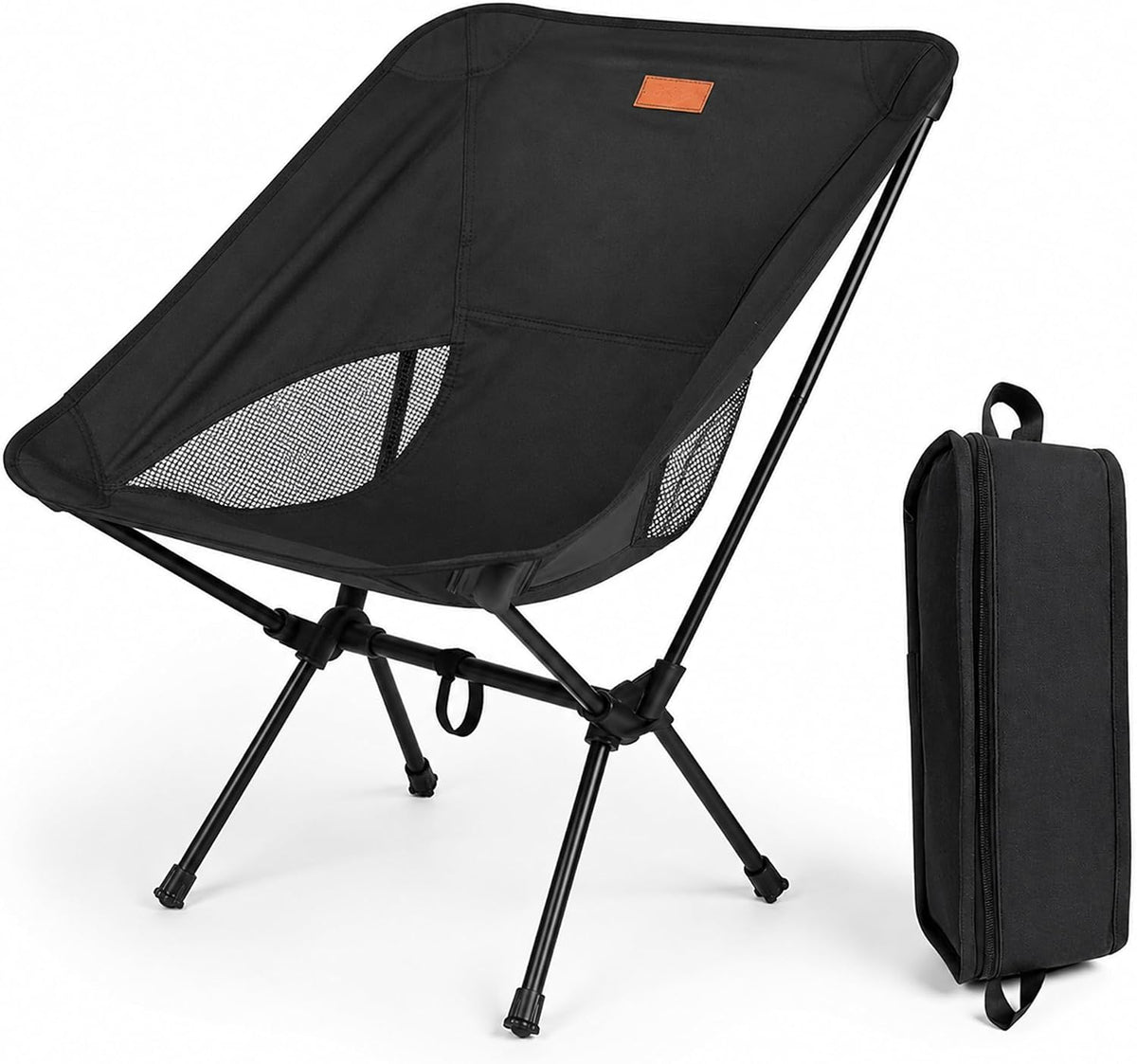 Folding Camping Chair, Pack of 1 - Compact & Lightweight Outdoor Chair for Adults, Comfortable Sitting, Ideal for Garden, Beach, Picnic, and Adventures (Red)