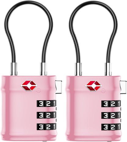 Suitcase Locks, Luggage Locks, TSA Approved Luggage Locks,Charcoal,2
