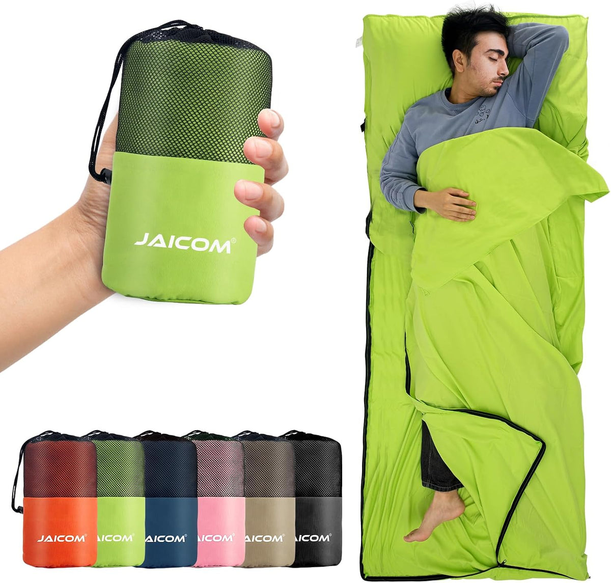 Sleeping Bag Liner, Ultralight Travel Sheets, Soft & Portable