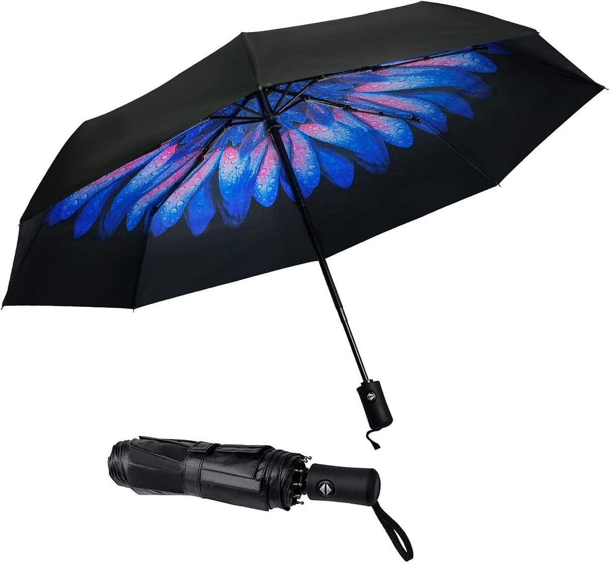Travel Umbrella Windproof Automatic Unbreakable UV Protection