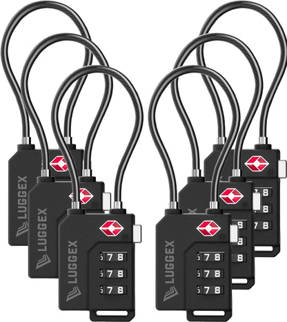 Suitcase Locks, Luggage Locks, TSA Approved Luggage Locks,Charcoal,2