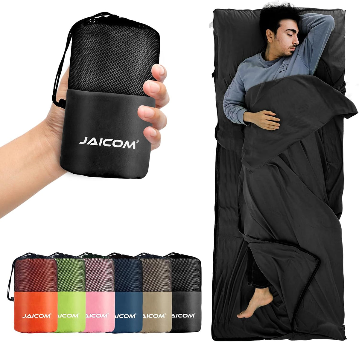 Sleeping Bag Liner, Ultralight Travel Sheets, Soft & Portable