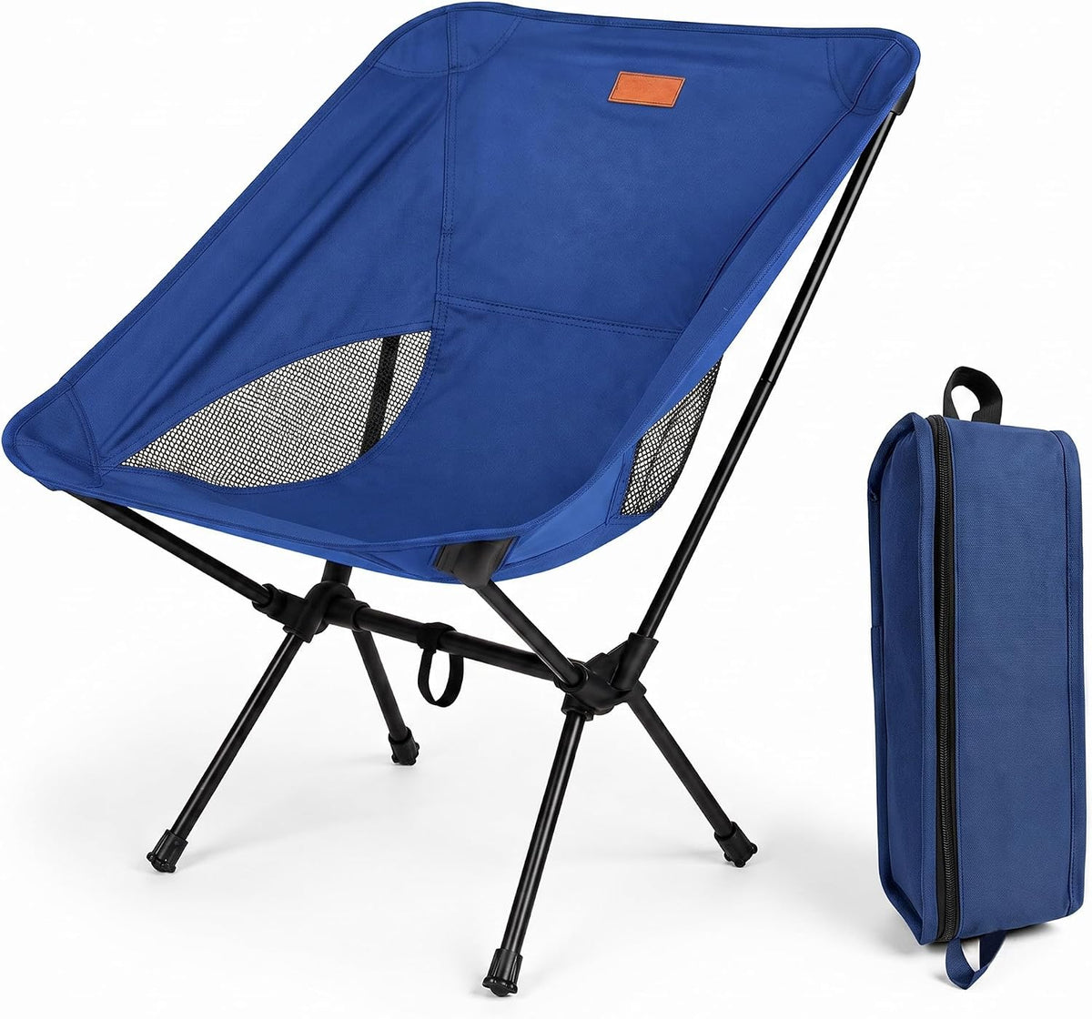 Folding Camping Chair, Pack of 1 - Compact & Lightweight Outdoor Chair for Adults, Comfortable Sitting, Ideal for Garden, Beach, Picnic, and Adventures (Red)