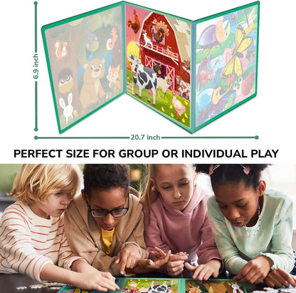 Toddler Magnetic Puzzles for 3 4 Year Olds - Travel Games for Kids 3-5