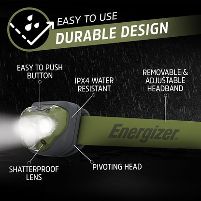 Vision HD+ 260 Lumen Head Torch, Super Bright LED, 7 Modes
