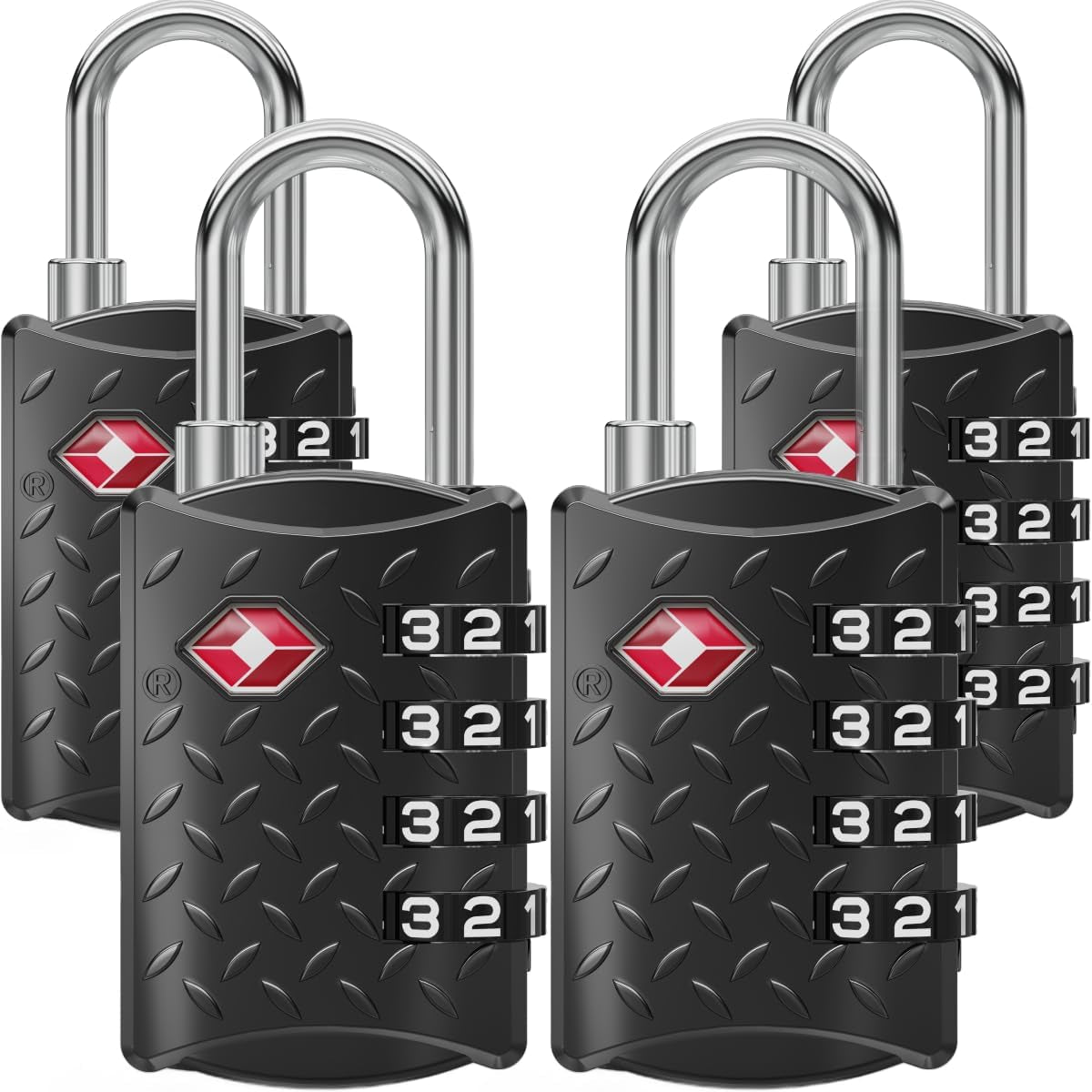 TSA Padlock for Suitcases, TSA Approved Luggage Locks for Travel