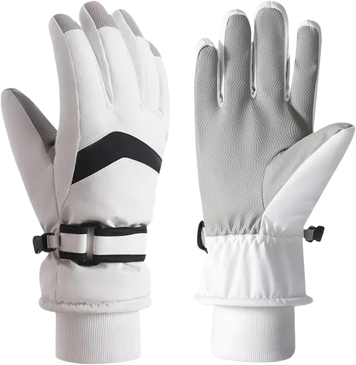 Kids Fleece Lined Warm Ski Gloves Winter Thermal Waterproof anti Slip Gloves for Age 4-12 Children for Snow Snowboarding Sledding Cycling