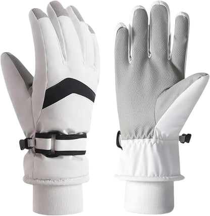 Kids Fleece Lined Warm Ski Gloves Winter Thermal Waterproof anti Slip Gloves for Age 4-12 Children for Snow Snowboarding Sledding Cycling