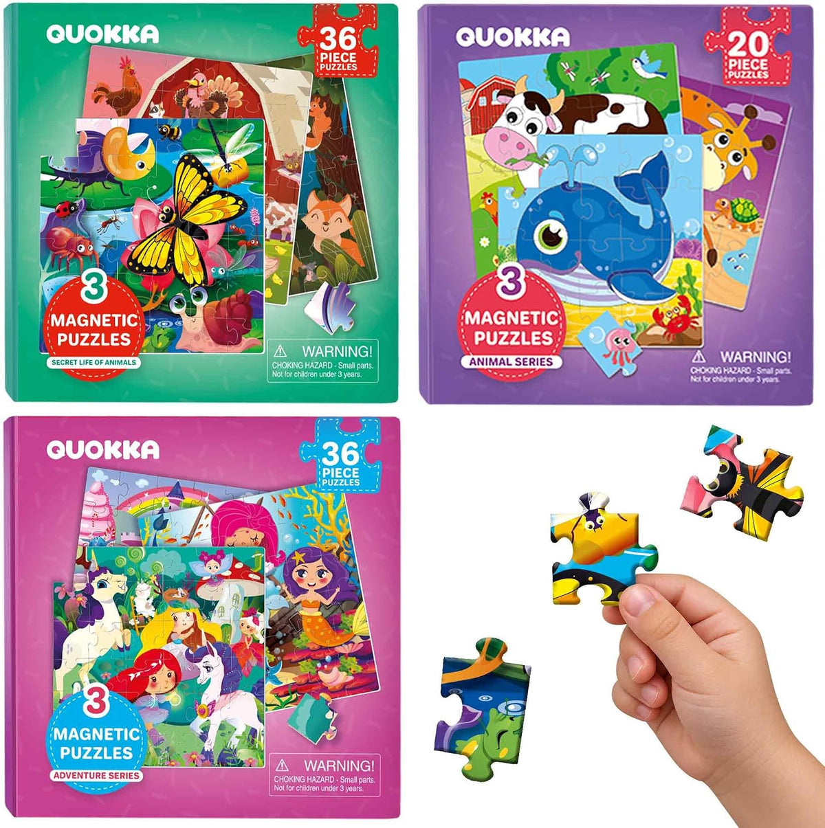 Toddler Magnetic Puzzles for 3 4 Year Olds - Travel Games for Kids 3-5
