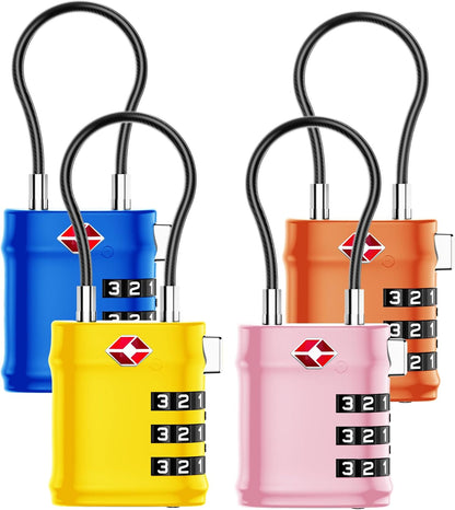 Suitcase Locks, Luggage Locks, TSA Approved Luggage Locks,Charcoal,2