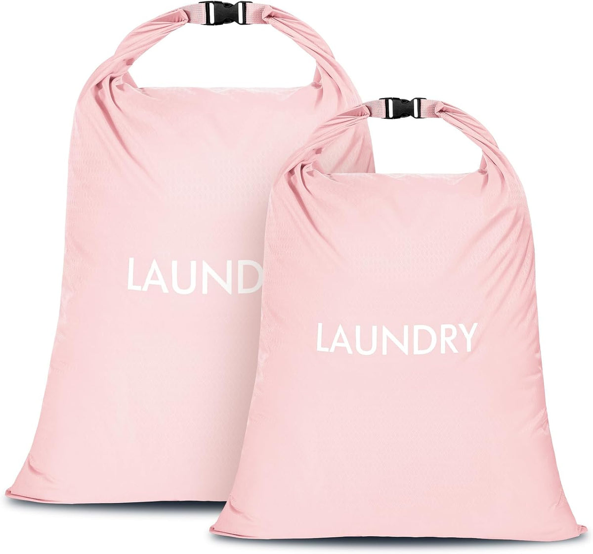2 Pack Travel Laundry Bag, Nylon Washing Bags for Laundry, Camping
