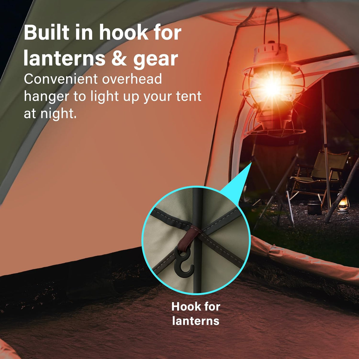 Camping Tent Pop Up, 3-4 Man Automatic Instant Tent Ultralight Dome Tent 4 Seasons, 2 in 1 Double Layers with Removable Outer & Carry Bag for Camping Hiking