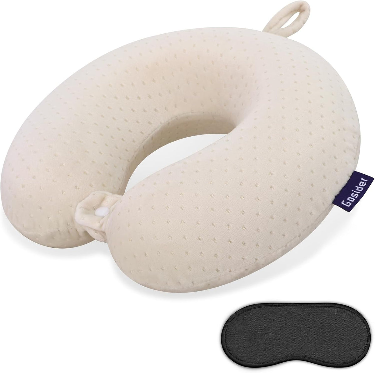 Travel Neck Pillow Memory Foam Airplane Pillows, Black