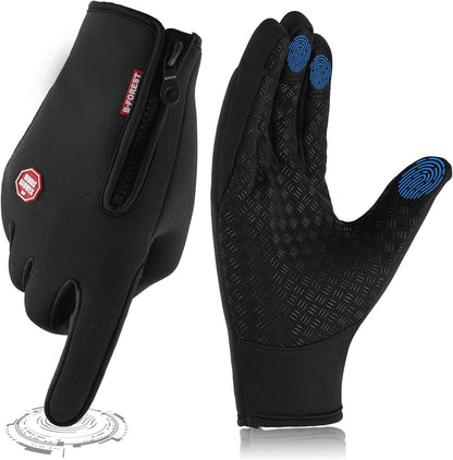 Winter Thermal Gloves for Cycling Bike Riding Driving Golf Netball Touchscreen Windproof Anti-Slip Warm Handwear Men Women Ladies Gloves for Outdoor Sport Daily Work Running Fishing Walking Climbing