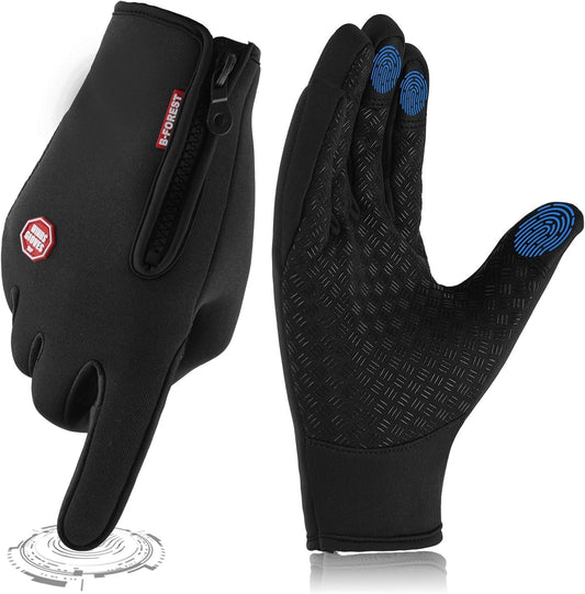 Winter Thermal Gloves for Cycling Bike Riding Driving Golf Netball Touchscreen Windproof Anti-Slip Warm Handwear Men Women Ladies Gloves for Outdoor Sport Daily Work Running Fishing Walking Climbing