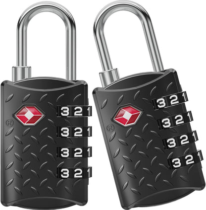 TSA Padlock for Suitcases, TSA Approved Luggage Locks for Travel