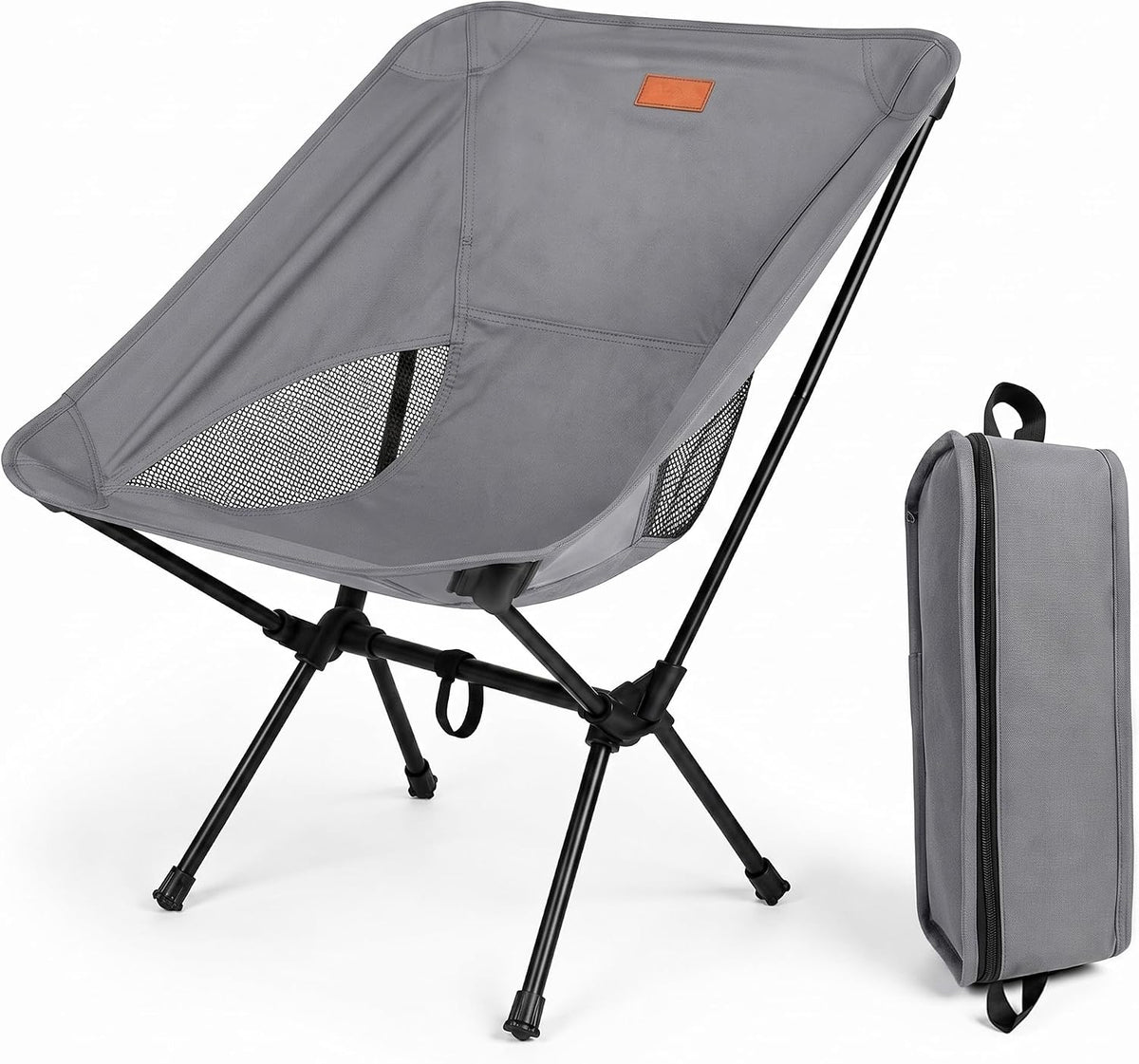 Folding Camping Chair, Pack of 1 - Compact & Lightweight Outdoor Chair for Adults, Comfortable Sitting, Ideal for Garden, Beach, Picnic, and Adventures (Red)