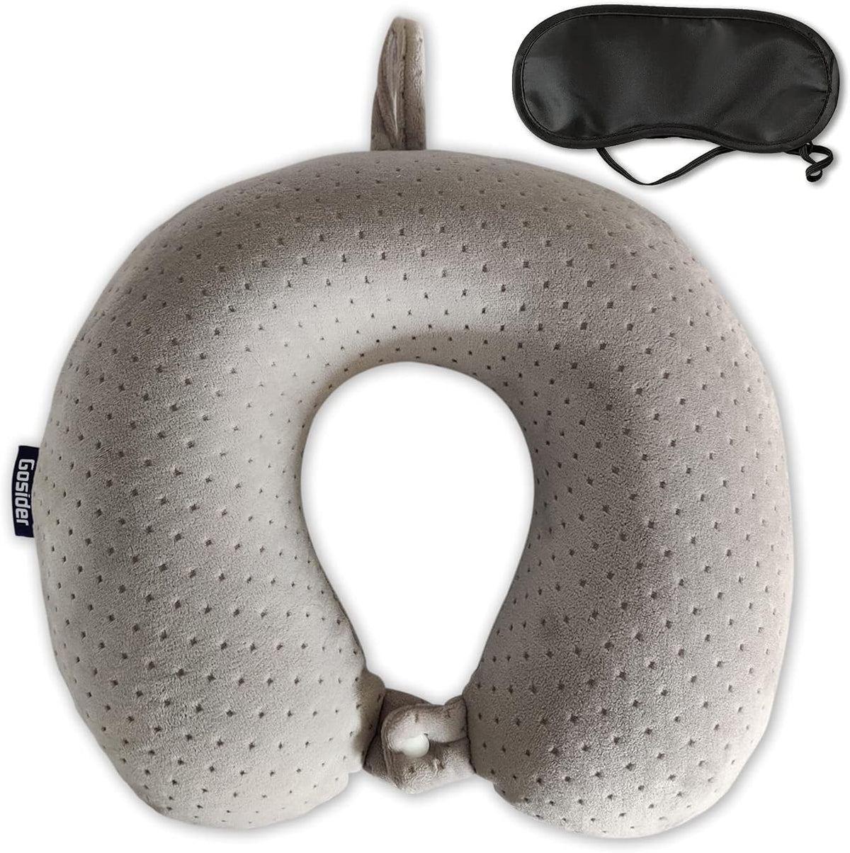 Travel Neck Pillow Memory Foam Airplane Pillows, Black