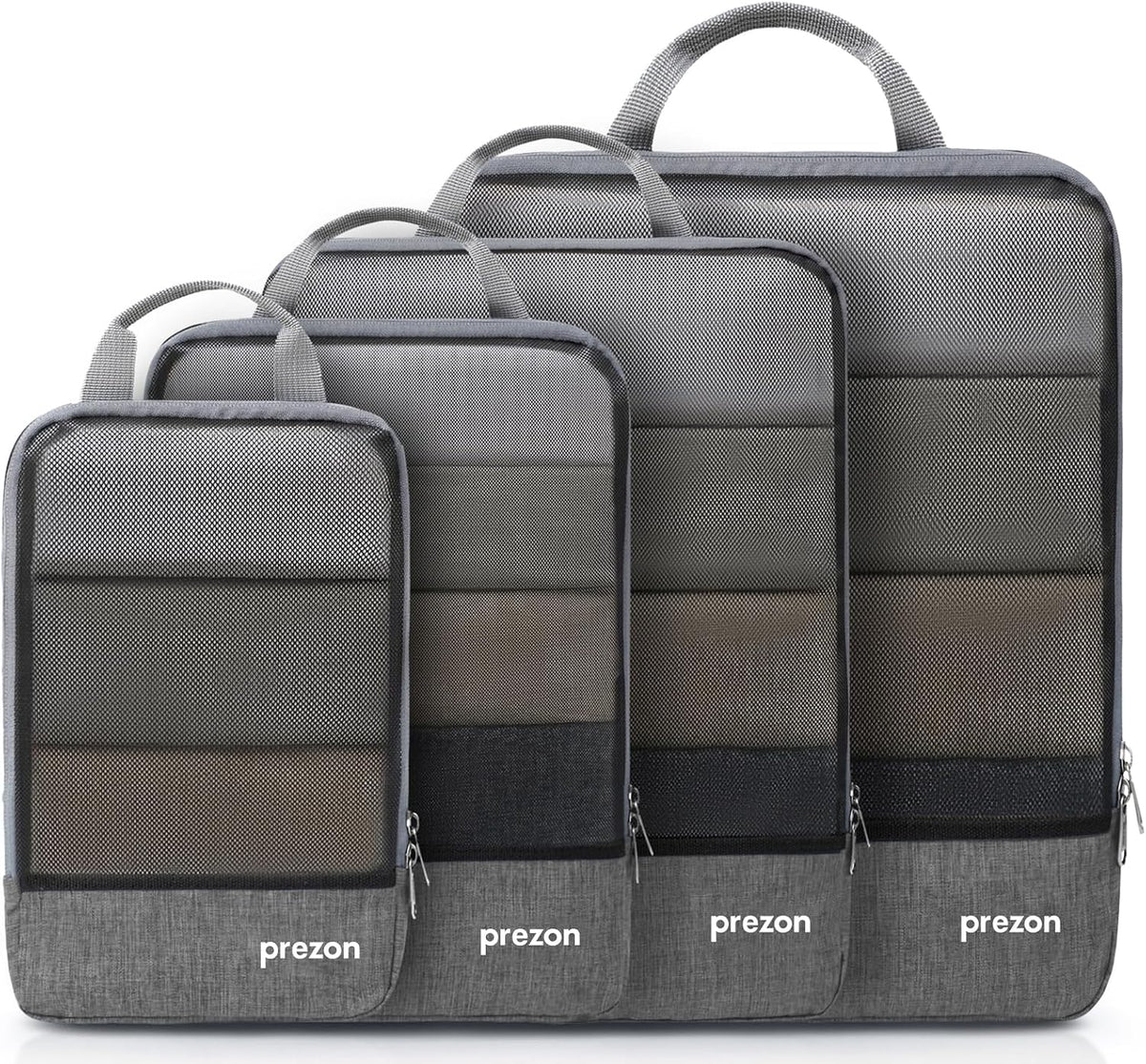 Compression Packing Cubes, Luggage Organiser Set, Extensible Suitcase Organiser, Packing Organisers for Suitcases, Packing Cubes for Travel or Home Storage